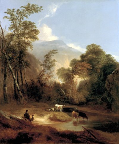 Pastoral Landscape by Alvan Fisher